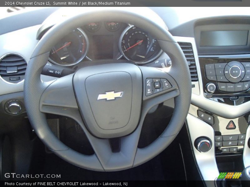 Summit White / Jet Black/Medium Titanium 2014 Chevrolet Cruze LS