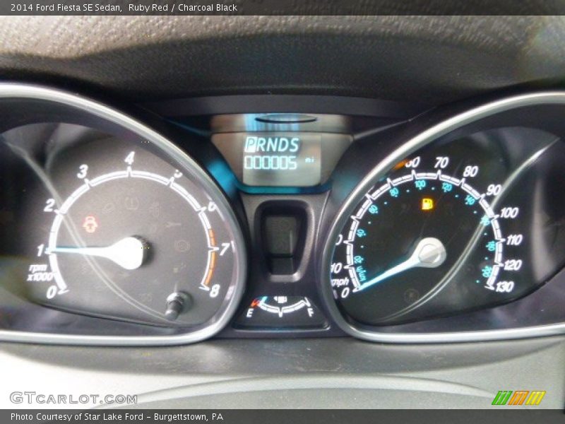 Ruby Red / Charcoal Black 2014 Ford Fiesta SE Sedan