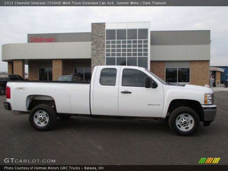 Summit White / Dark Titanium 2013 Chevrolet Silverado 2500HD Work Truck Extended Cab 4x4