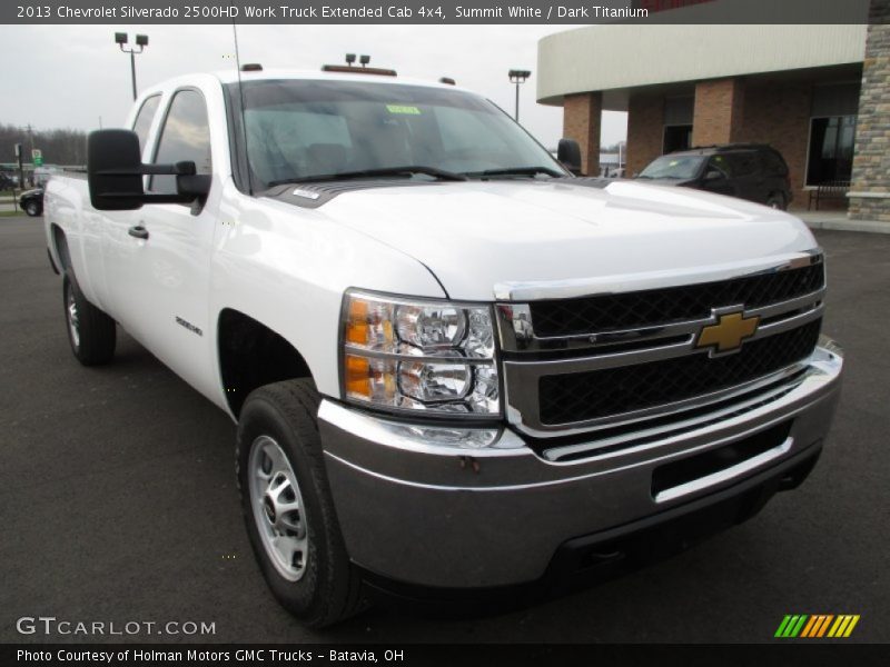 Summit White / Dark Titanium 2013 Chevrolet Silverado 2500HD Work Truck Extended Cab 4x4