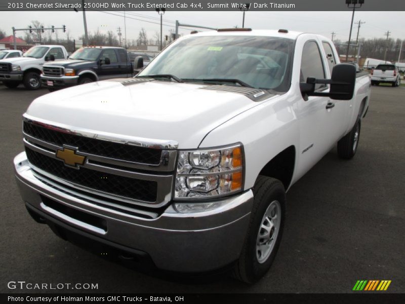 Summit White / Dark Titanium 2013 Chevrolet Silverado 2500HD Work Truck Extended Cab 4x4