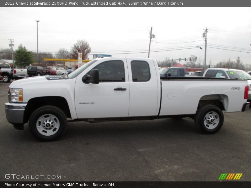 Summit White / Dark Titanium 2013 Chevrolet Silverado 2500HD Work Truck Extended Cab 4x4