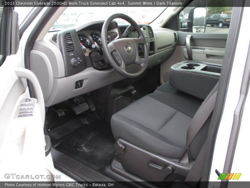 Summit White / Dark Titanium 2013 Chevrolet Silverado 2500HD Work Truck Extended Cab 4x4