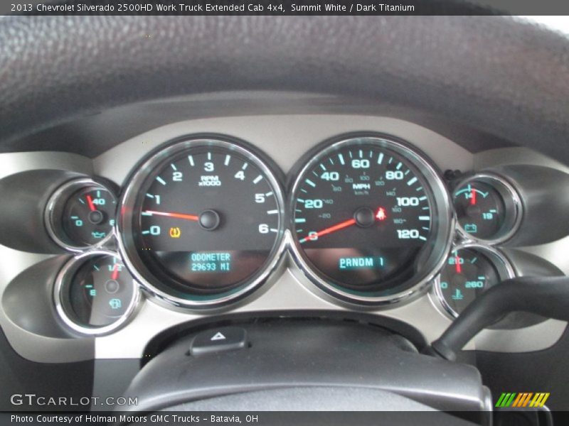Summit White / Dark Titanium 2013 Chevrolet Silverado 2500HD Work Truck Extended Cab 4x4