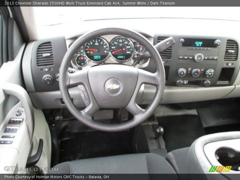 Summit White / Dark Titanium 2013 Chevrolet Silverado 2500HD Work Truck Extended Cab 4x4