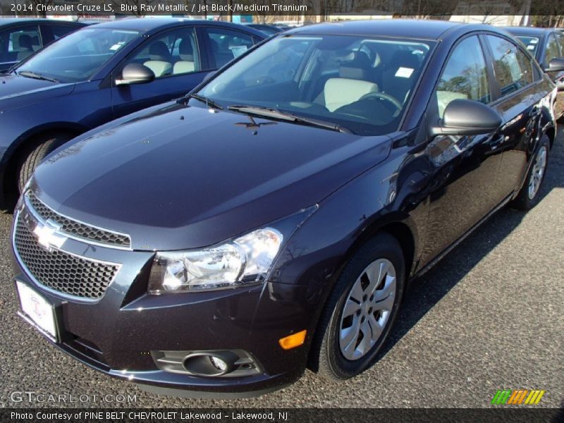Blue Ray Metallic / Jet Black/Medium Titanium 2014 Chevrolet Cruze LS