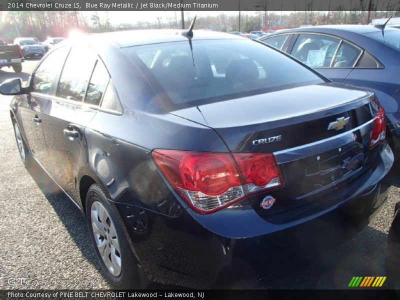Blue Ray Metallic / Jet Black/Medium Titanium 2014 Chevrolet Cruze LS