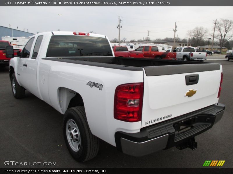 Summit White / Dark Titanium 2013 Chevrolet Silverado 2500HD Work Truck Extended Cab 4x4