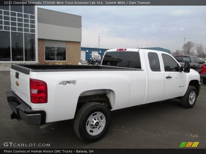 Summit White / Dark Titanium 2013 Chevrolet Silverado 2500HD Work Truck Extended Cab 4x4