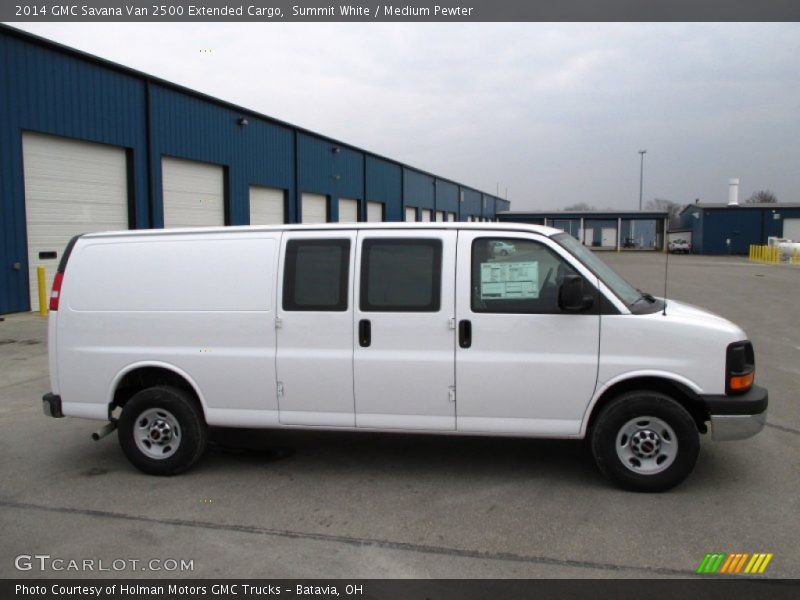  2014 Savana Van 2500 Extended Cargo Summit White