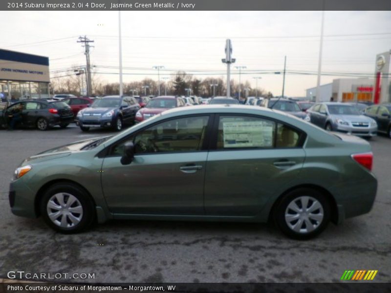 Jasmine Green Metallic / Ivory 2014 Subaru Impreza 2.0i 4 Door