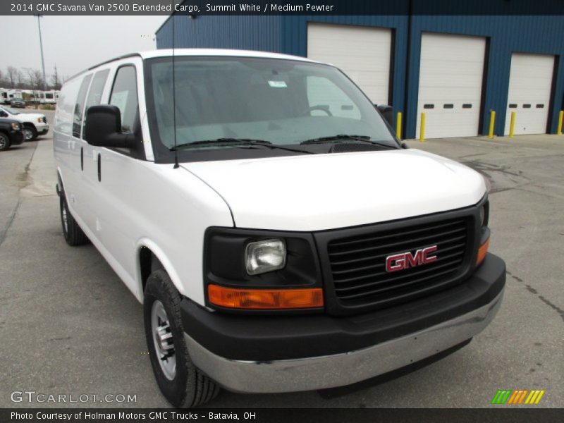 Summit White / Medium Pewter 2014 GMC Savana Van 2500 Extended Cargo