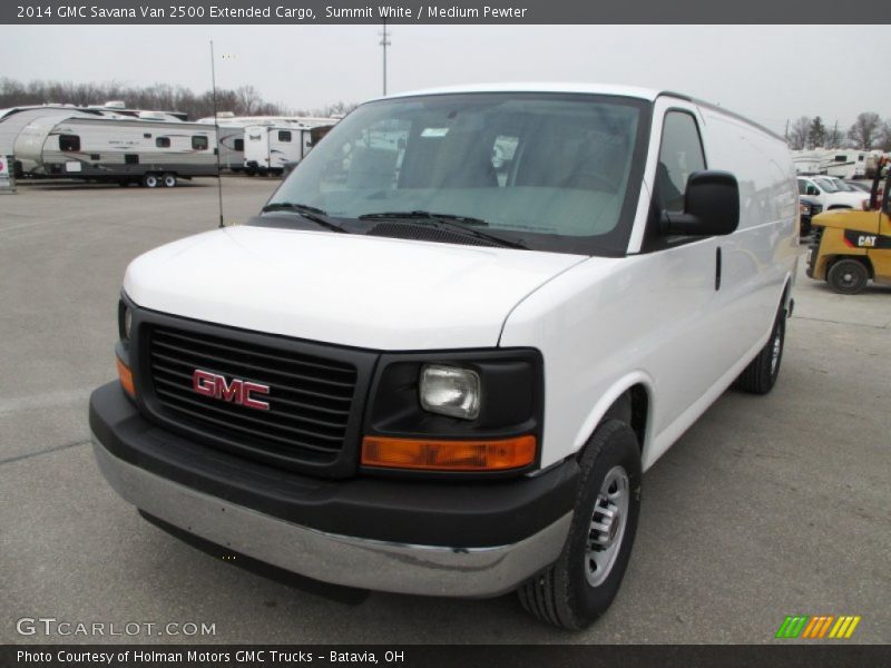 Summit White / Medium Pewter 2014 GMC Savana Van 2500 Extended Cargo