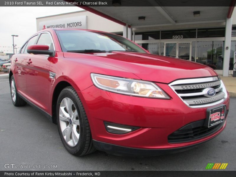 Red Candy Metallic / Charcoal Black 2010 Ford Taurus SEL