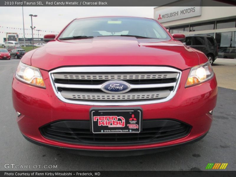 Red Candy Metallic / Charcoal Black 2010 Ford Taurus SEL
