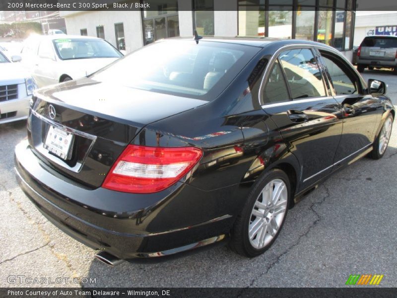 Black / Black 2009 Mercedes-Benz C 300 Sport