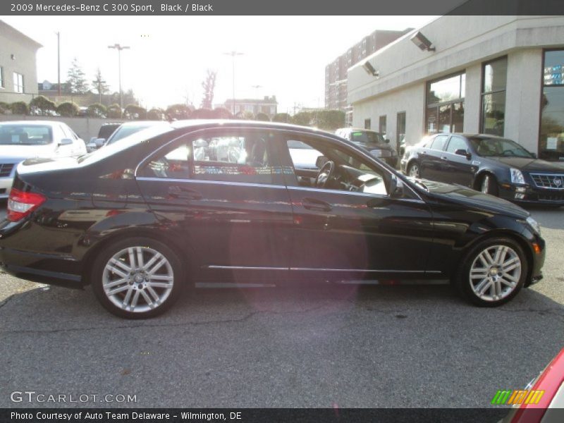 Black / Black 2009 Mercedes-Benz C 300 Sport