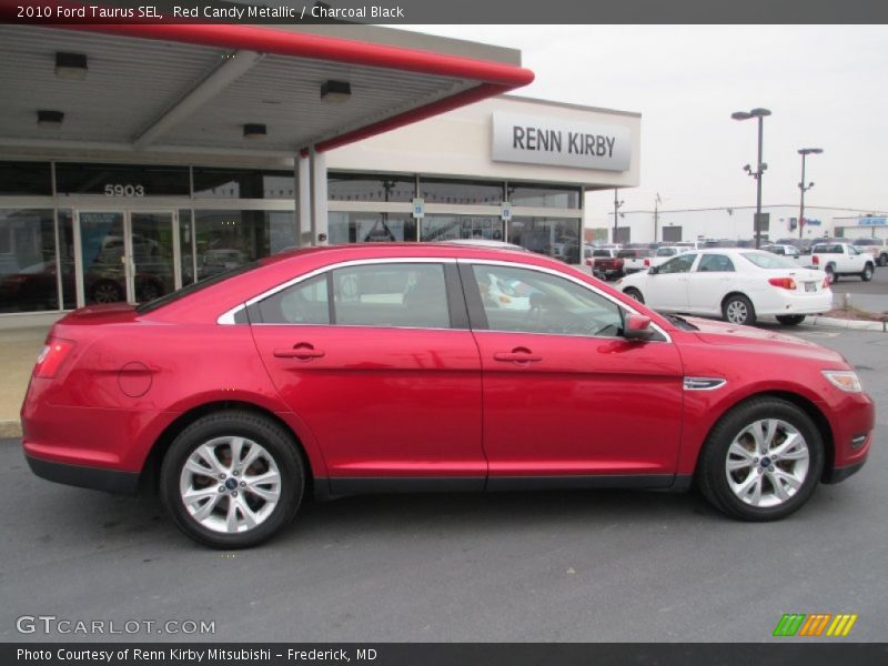 Red Candy Metallic / Charcoal Black 2010 Ford Taurus SEL