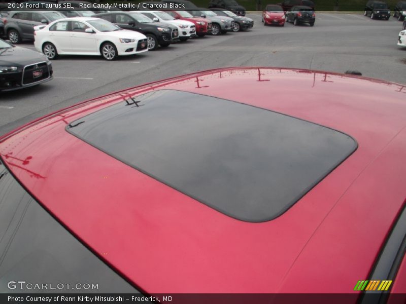 Red Candy Metallic / Charcoal Black 2010 Ford Taurus SEL