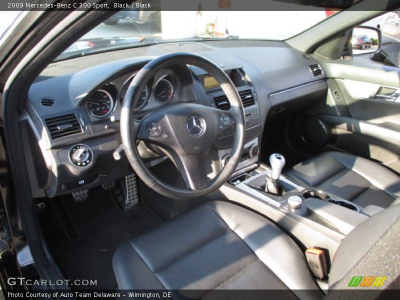 Black / Black 2009 Mercedes-Benz C 300 Sport