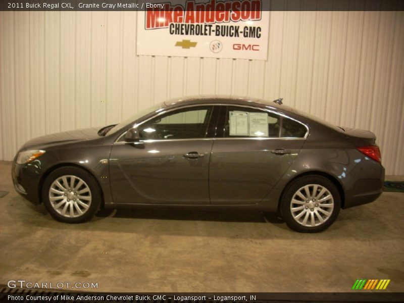 Granite Gray Metallic / Ebony 2011 Buick Regal CXL