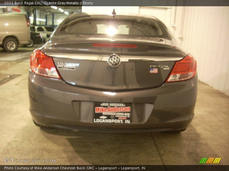Granite Gray Metallic / Ebony 2011 Buick Regal CXL