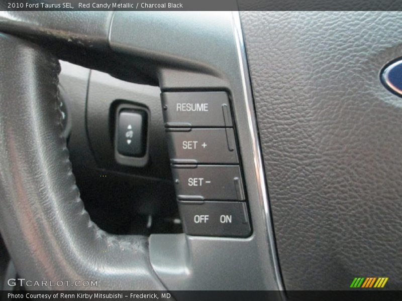 Red Candy Metallic / Charcoal Black 2010 Ford Taurus SEL