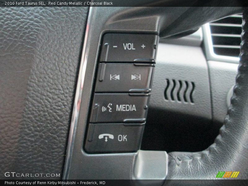 Red Candy Metallic / Charcoal Black 2010 Ford Taurus SEL