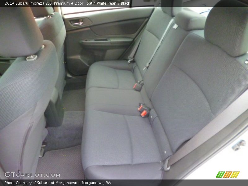 Satin White Pearl / Black 2014 Subaru Impreza 2.0i Premium 4 Door