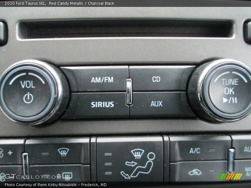 Red Candy Metallic / Charcoal Black 2010 Ford Taurus SEL