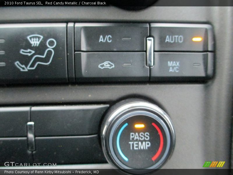 Red Candy Metallic / Charcoal Black 2010 Ford Taurus SEL