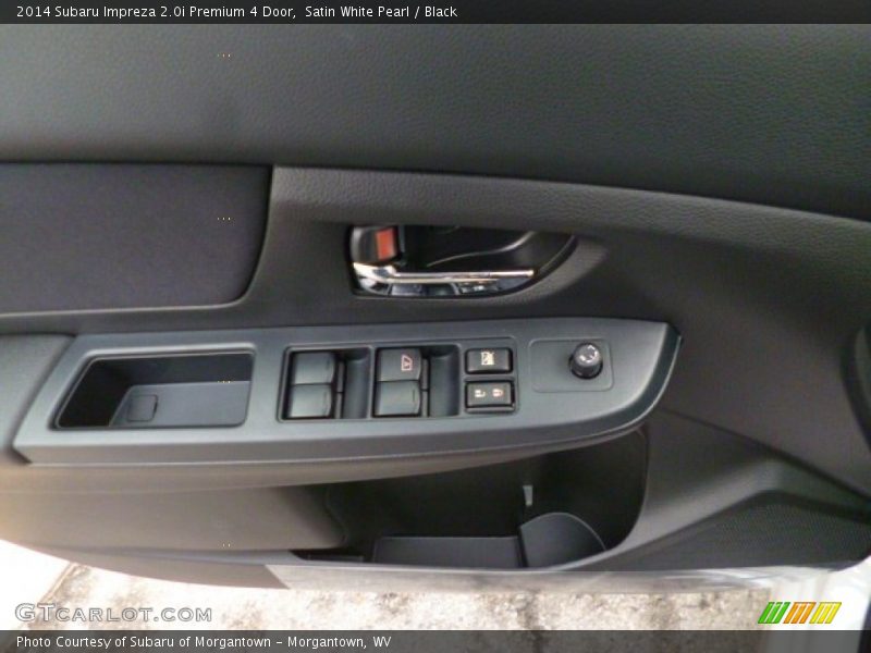 Satin White Pearl / Black 2014 Subaru Impreza 2.0i Premium 4 Door