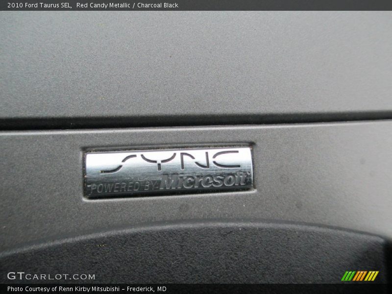 Red Candy Metallic / Charcoal Black 2010 Ford Taurus SEL