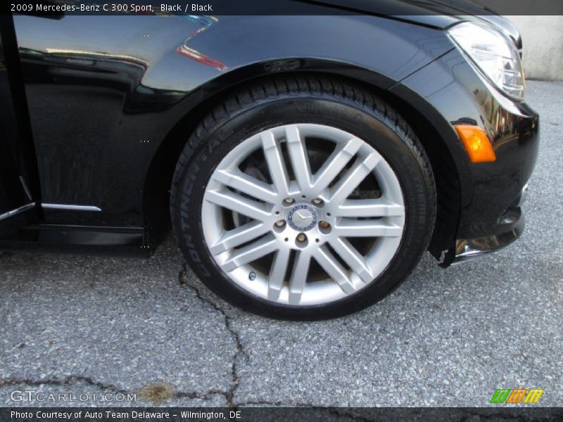 Black / Black 2009 Mercedes-Benz C 300 Sport