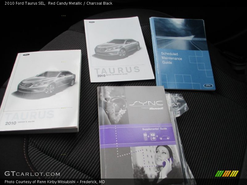 Red Candy Metallic / Charcoal Black 2010 Ford Taurus SEL