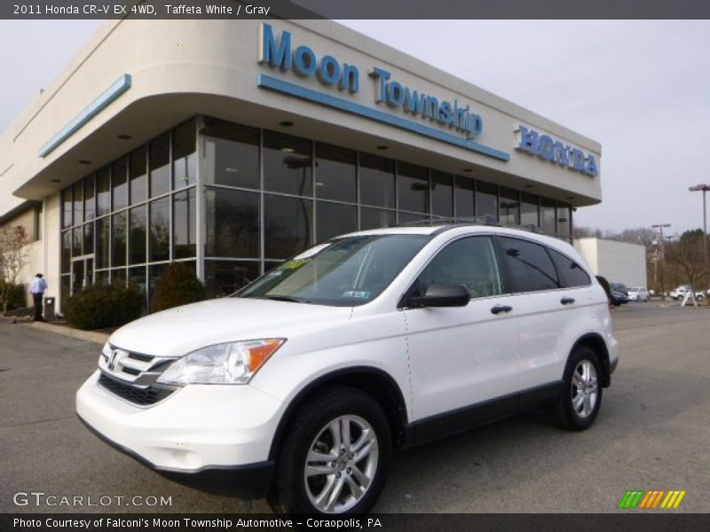 Taffeta White / Gray 2011 Honda CR-V EX 4WD