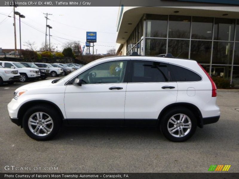 Taffeta White / Gray 2011 Honda CR-V EX 4WD