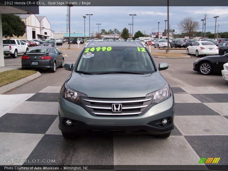 Opal Sage Metallic / Beige 2012 Honda CR-V EX-L