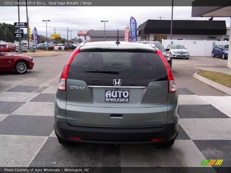 Opal Sage Metallic / Beige 2012 Honda CR-V EX-L