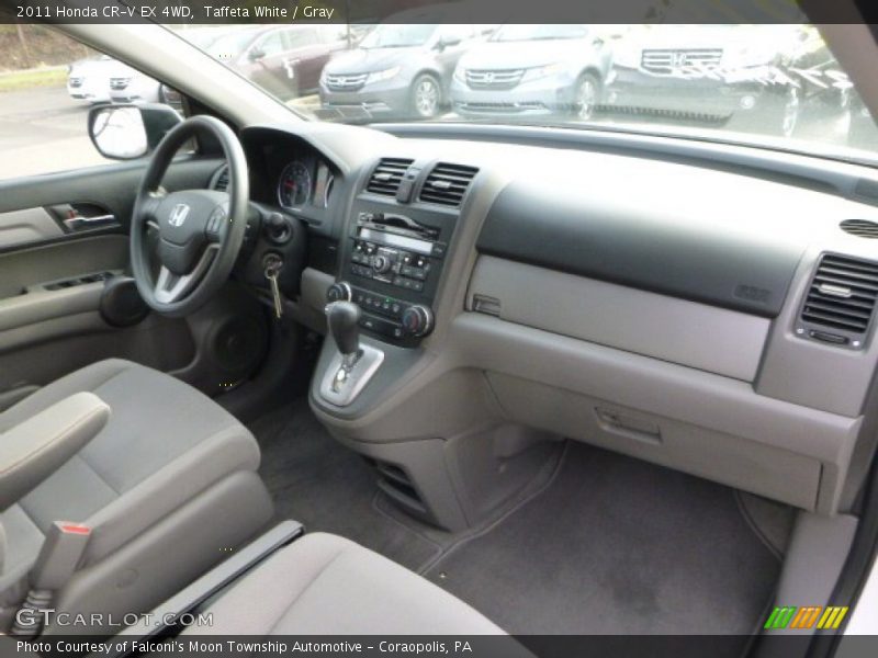 Taffeta White / Gray 2011 Honda CR-V EX 4WD