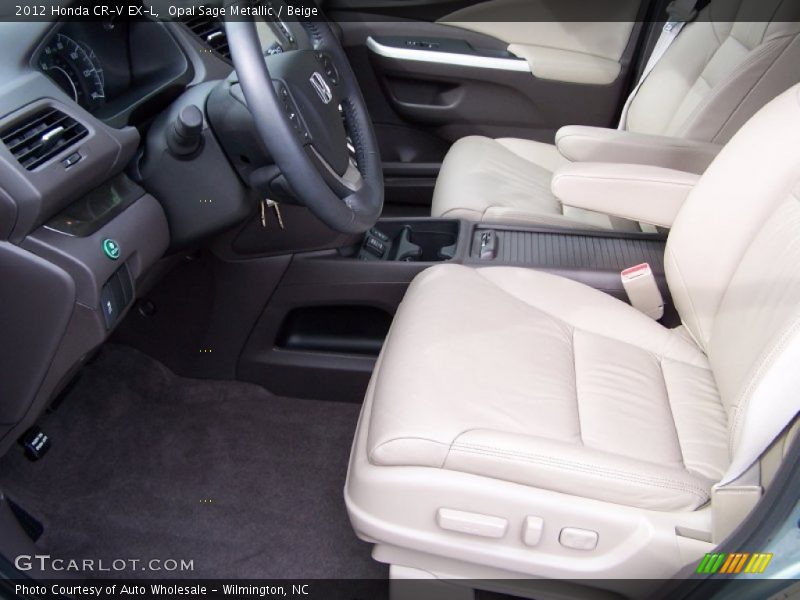 Opal Sage Metallic / Beige 2012 Honda CR-V EX-L