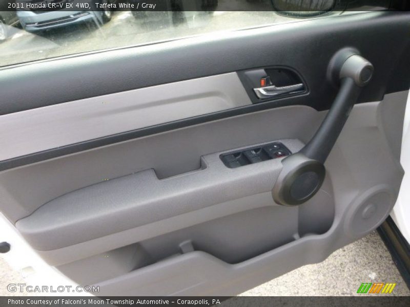 Taffeta White / Gray 2011 Honda CR-V EX 4WD
