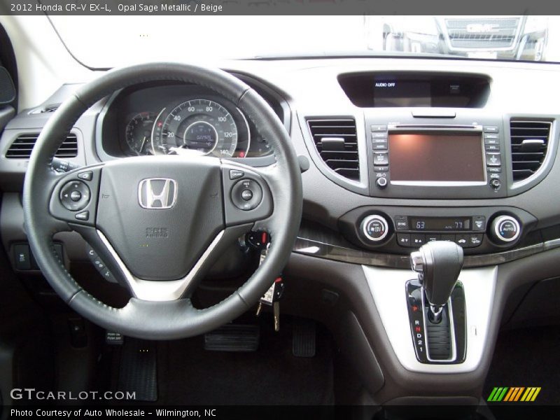 Opal Sage Metallic / Beige 2012 Honda CR-V EX-L