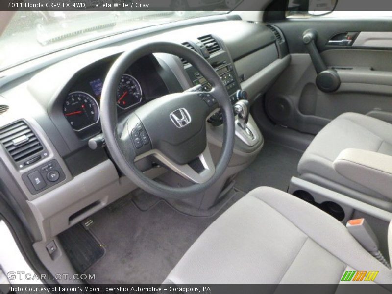 Taffeta White / Gray 2011 Honda CR-V EX 4WD