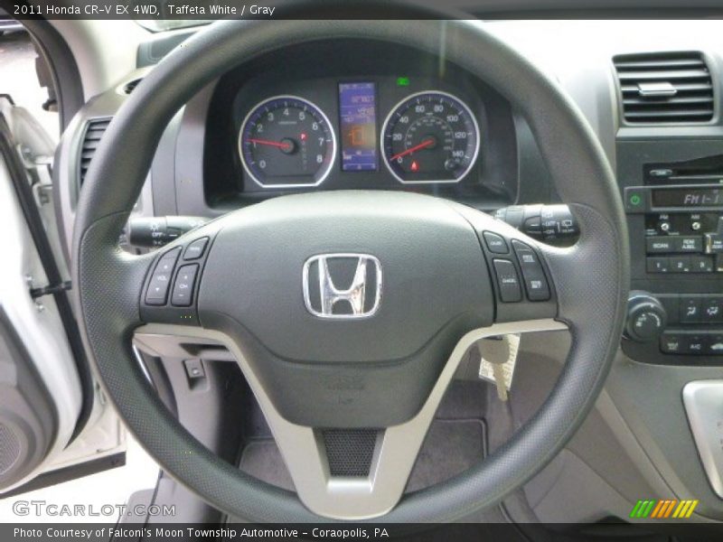 Taffeta White / Gray 2011 Honda CR-V EX 4WD