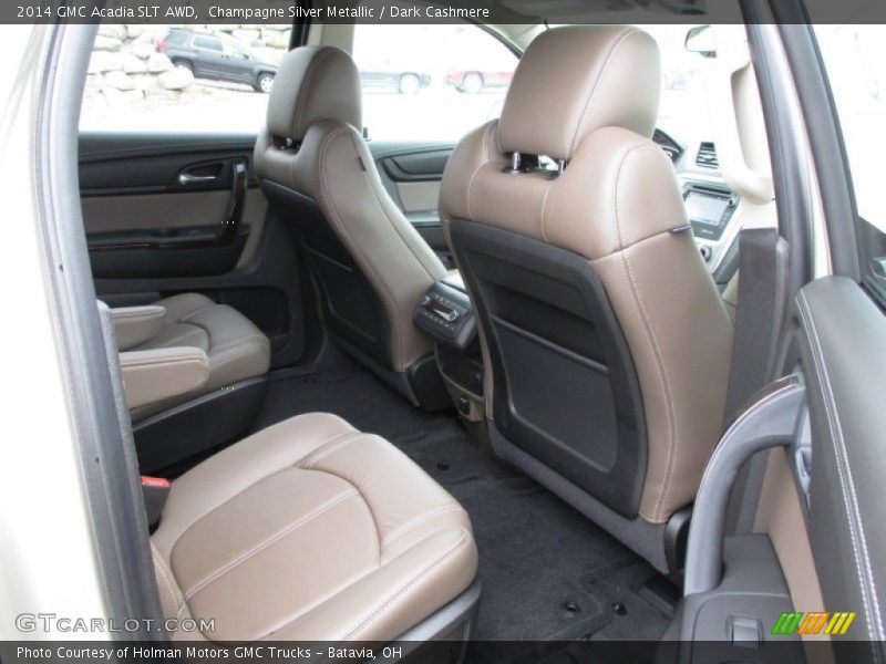 Champagne Silver Metallic / Dark Cashmere 2014 GMC Acadia SLT AWD