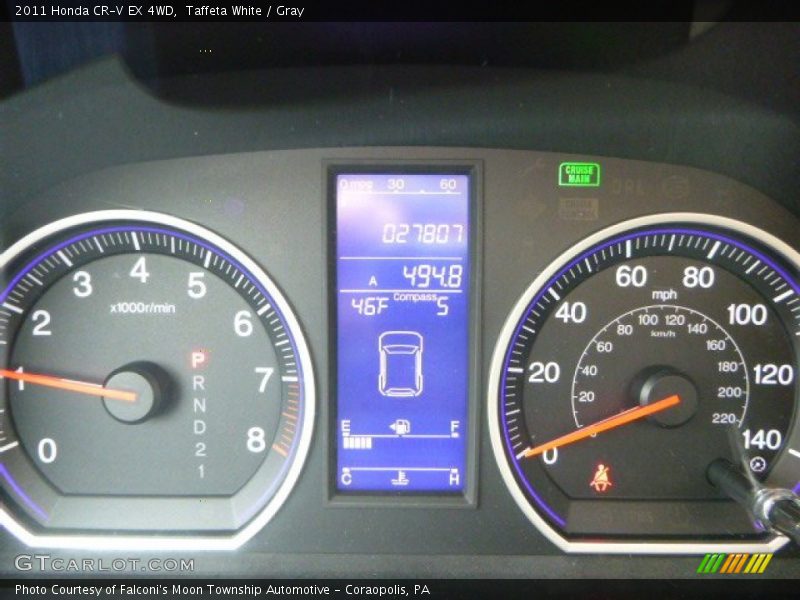 Taffeta White / Gray 2011 Honda CR-V EX 4WD