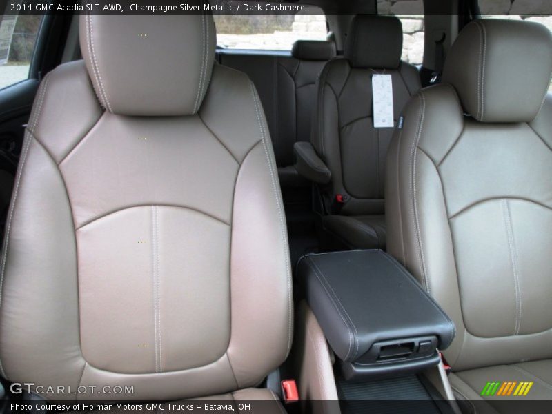 Champagne Silver Metallic / Dark Cashmere 2014 GMC Acadia SLT AWD