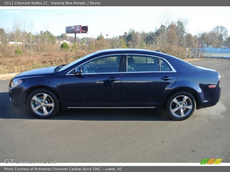 Imperial Blue Metallic / Ebony 2011 Chevrolet Malibu LT