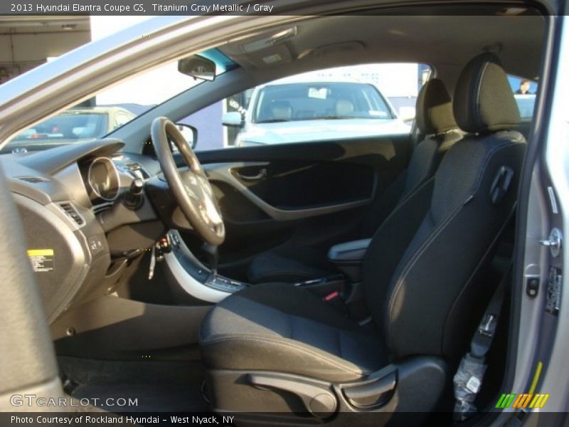 Titanium Gray Metallic / Gray 2013 Hyundai Elantra Coupe GS